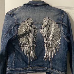 Ladies/girls Sequin angel wing jacket